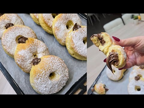 CIAMBELLE NUVOLA AL FORNO SOFFICISSIME E BUONISSIME - BOMBOLONI AL FORNO - DONUTS