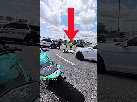 Biker Gets Inside Stranger Car For AC
