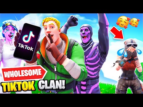 I tried out for the most WHOLESOME TIKTOK CLAN on Fortnite...