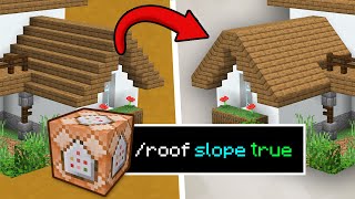 Make SLOPED ROOFS with this simple Minecraft Command!