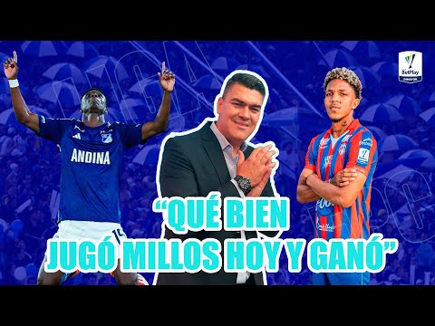 UNION MAGDALENA 1 MILLONARIOS 3 QUÉ BIEN JUGÓ MILLOS HOY Y GANÓ. CATAÑO HA VUELTO. TRIUNFAZO AZUL