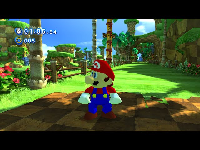 Super Mario 64 IN Sonic Generations Mod - Fred Wood Stream Archive