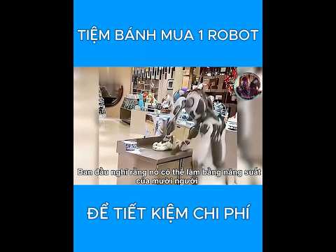 Để tiết kiệm chi phí tiệm bánh đã đầu tư mạnh tay mua 1 robot #shorts #shortvideo #review