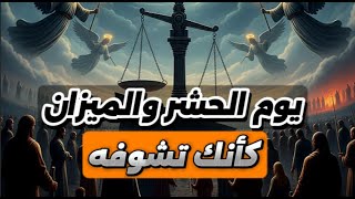 الناس يُحشرون أمام الله... وهنا يُنصب الميزان ⚖️ مشهد عظيم من يوم القيامة