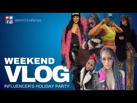 I Have NOBODY to Help | BTS WORKING from Home | Influencer Holiday Party ~ Vlog