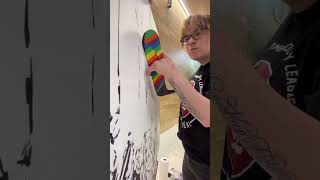 Painting the Montreal PWHL team.