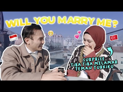 Melamar teman Turkiku di depan Galata Tower Istanbul @bulemandiri ❤️🇹🇷