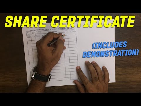 CS Executive Company Law SHARE CERTIFICATE ( with...