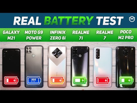 (HINDI) Infinix Zero 8i vs Realme 7, Poco M2 Pro, Moto G9 Power Battery Drain Test - Charging Test - Gaming