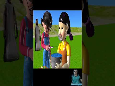 😁Scary Teacher 3D vs Squid Game Brush Teeth Squid Girl Challenge Miss T Winning #shorts