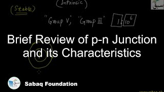 Brief Review of p-n Junction and its Characteristics