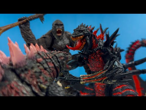 EVOLVED GODZILLA vs SINISTER SHIN GODZILLA | PART 2 | an epic battle stop motion