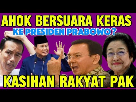 SALUT.! AHOK BERI PESAN KERAAS KE PRABOWO, JOKOWI KAGET?