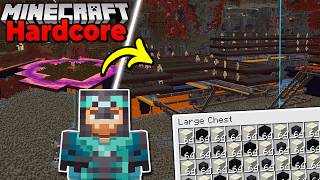 I Built a MASSIVE Wither Skeleton Farm in Hardcore Minecraft
