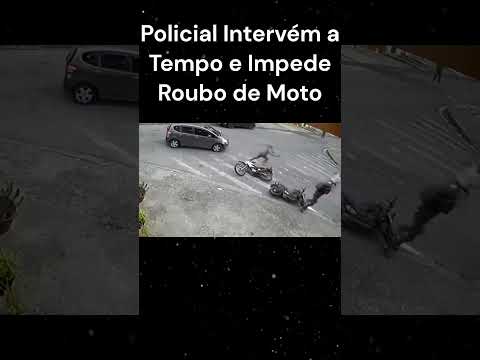 Policial Intervém a Tempo e Impede Roubo de Moto