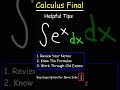 Calculus Exam Preparation Strategies