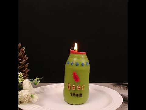 Reborn empty bottle candle