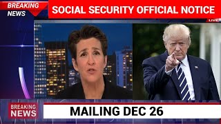 SSA Mailing Social Security Important Notices December 26 — Plus Stimulus Update