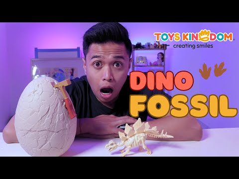 MEMBEDAH FOSIL DINOSAURUS DI DALAM TELUR #unboxing