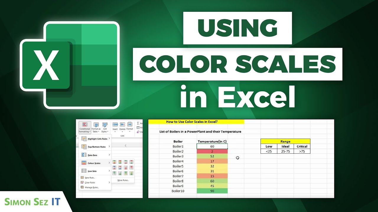 Using Color Scales in Microsoft Excel
