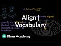 Understanding the Word 'Align'