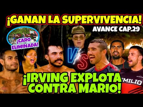 Exatlón México 💥 IRVING EXPLOTA CONTRA MARIO 😱 ELLOS GANA LA SUPERVIVENCIA ✅ AVANCE CAP.29 #exatlón