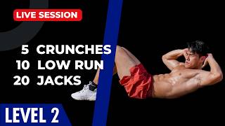(Live) Simple Abs & Cardio at home