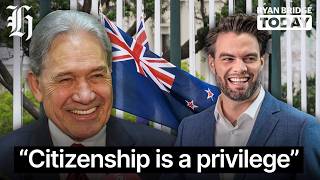 YouTube video thumbnail: 'Citizenship is a Privilege': Winston Peters Reveals 14-Point Immigration Package