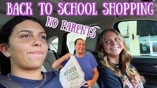Back To School Shopping Ellie and Gabby! Swimming With Emma and Maple!