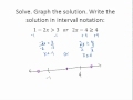 Compound Inequalities and Interval Notation