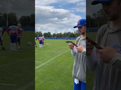 Josh Allen Throws Boomerang For The First Time! 🤯 #shorts