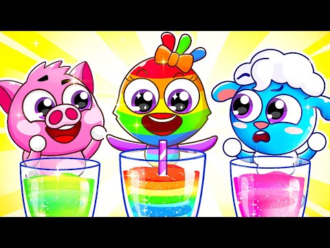 Rainbow Juice Song 🍓 Colors Song | Funny Kids Songs And Nursery Rhymes by Lamba Lamby