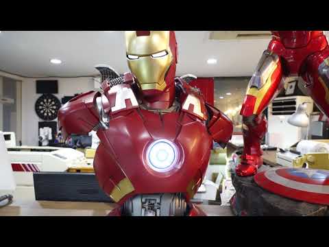 QUEEN STUDIOS LIFE SIZE AVENGERS "IRON MAN MK7" BUST / 퀸 스튜디오 라이프 사이즈 어벤져스 "아이언맨 마크7" 버스트