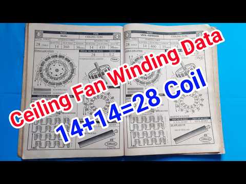 Ceiling fan winding data 14+14=28 Coil // Fan winding data