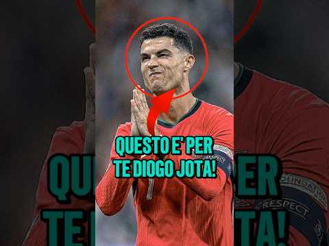 Ronaldo ha dedicato il suo gol a Diogo Jota😢❤️