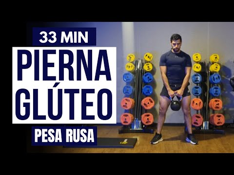 Rutina Pierna y glúteos con kettlebell en casa 🔥 Ejercicios con pesa rusa para tren inferior