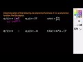Understanding Polynomial Functions and Characteristics