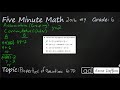 Properties of Operations and Expressions