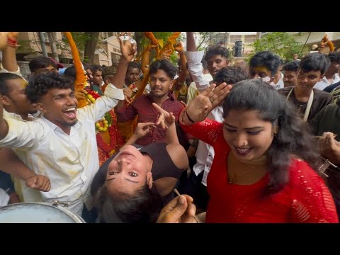 Simran & Honey Model Mass Teenmaar Dance At Balkampet Kalyanam 2025 | Tennmaar Dance