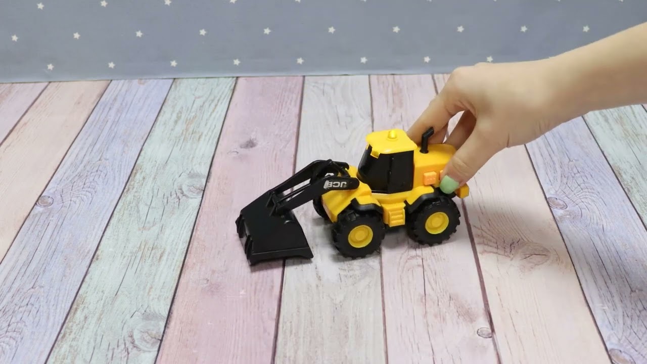 Погрузчик JCB TEAMSTERZ световые звуковые эффекты - видео