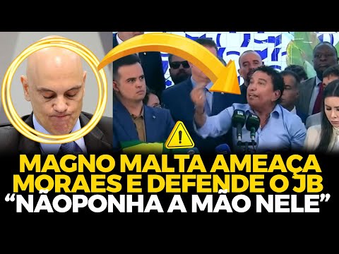 Magno Malta ARREBENTA Moraes na frente de todos os jornazistas das velha mídia (vídeo viralizou)