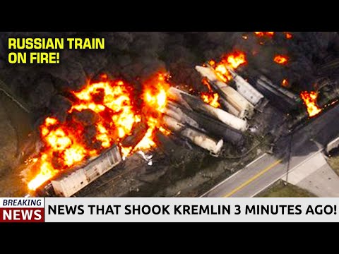 The Heart of Russia Exploded: Russian Logistics Train Is On Fire!