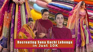 Recreating Sona Gachi Formal Lehenga in Just 10K | Fabric Hunt in Rabi Center