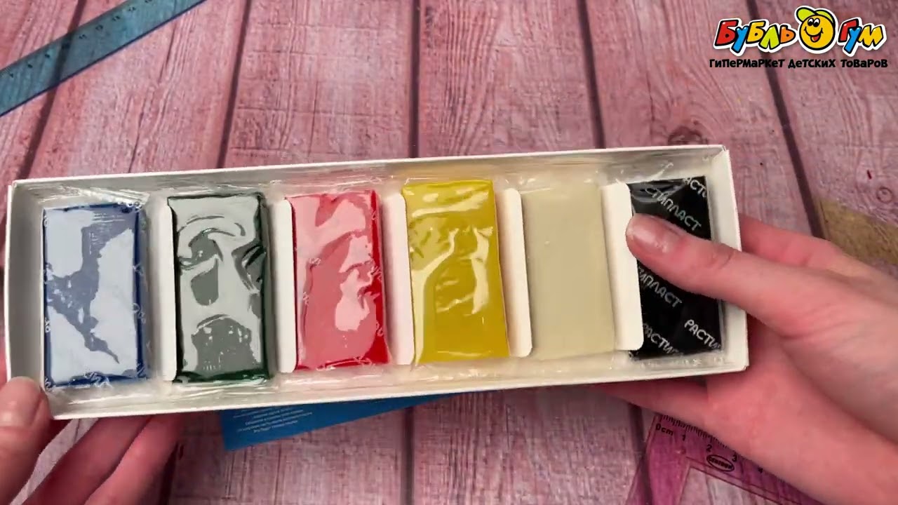 Пластилин Растипласт 6цв  - видео