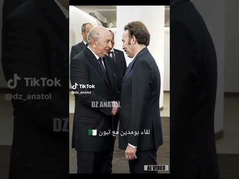 لقاء بومدين مع الرئيس تبون بالذكاء الاصطناعي