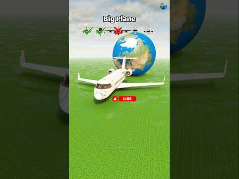 Giant Earth vs Big And Small Plane | Teardown #shorts