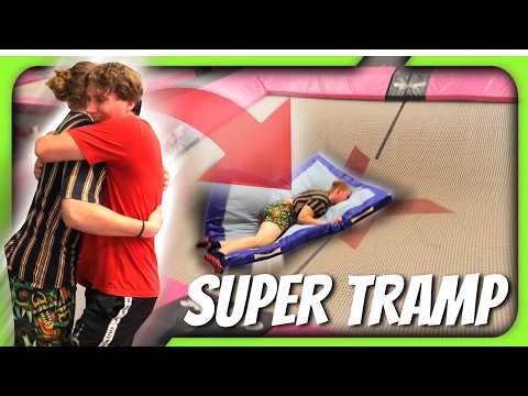 EINDELIJK trainen op de ECHTE SUPER TRAMPOLINE!