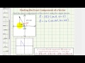 Vector Components and Trigonometric Values