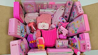 Pink Stationery Collection In The Box - Pink Toy, unique school supplies, fancy stationery, eraser