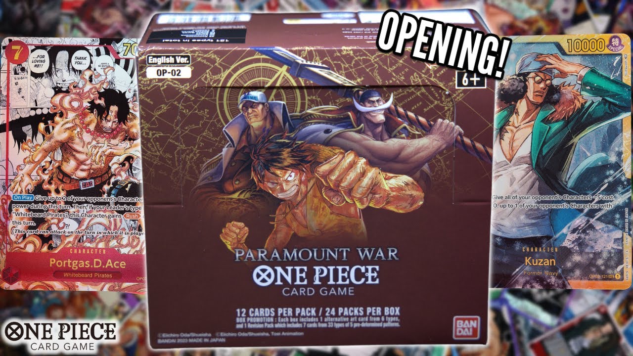 ONE PIECE TCG BOOSTER BOX OPENING! (PARAMOUNT WAR)